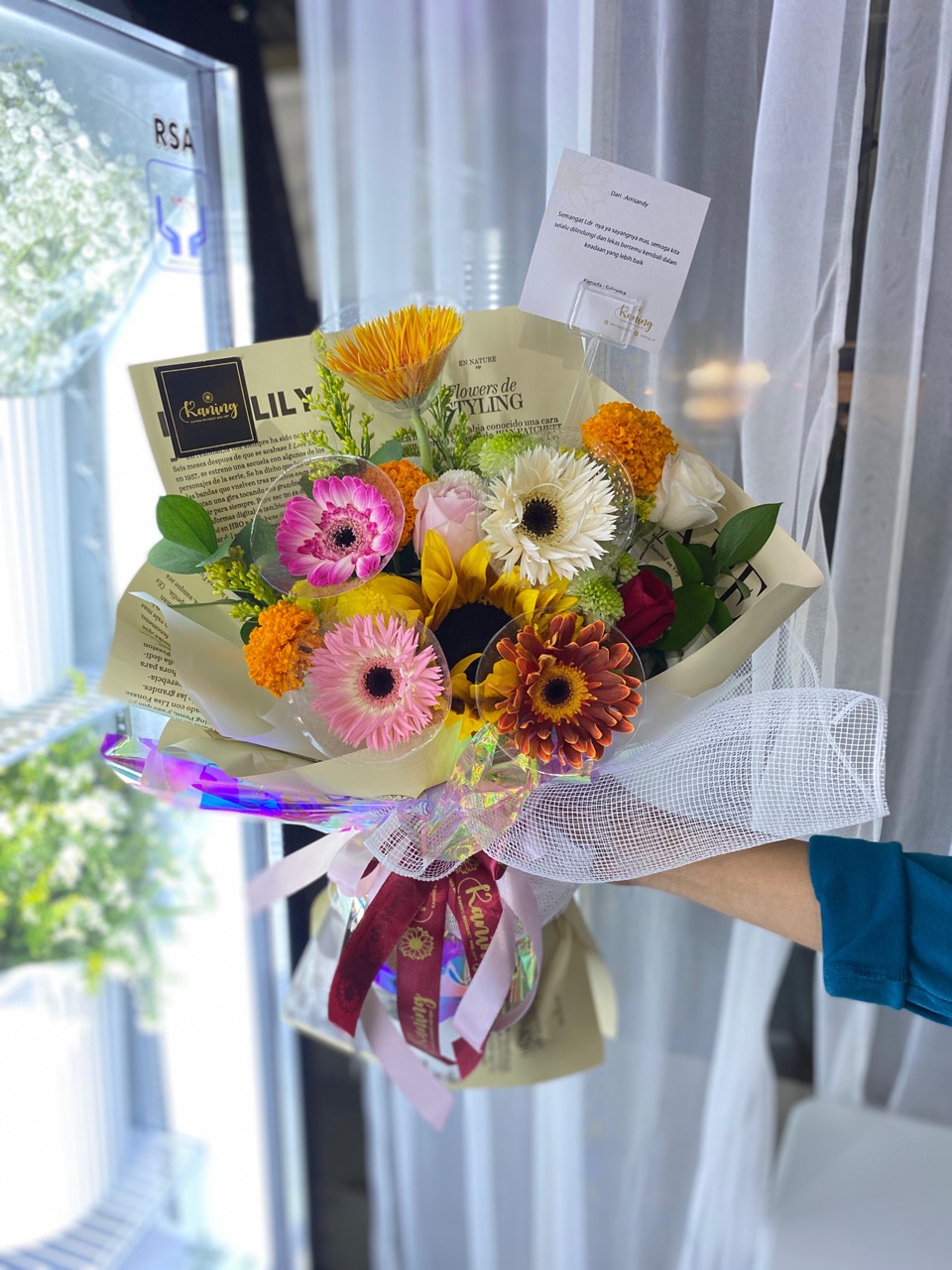Buket Bunga Fresh Flower Medium BUK-LVMSO